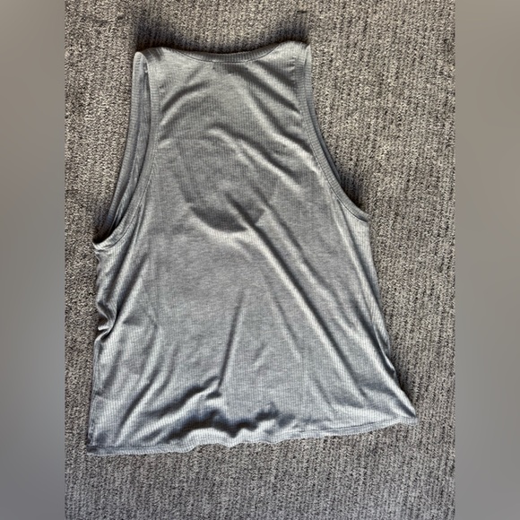 Lulu's Gray Ribbed Tank Top - Picture 2 of 9